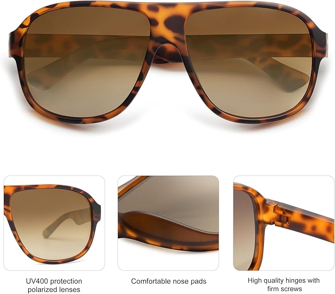 Trendy Floating Polarised Square Sports Sunglasses for Men and Women