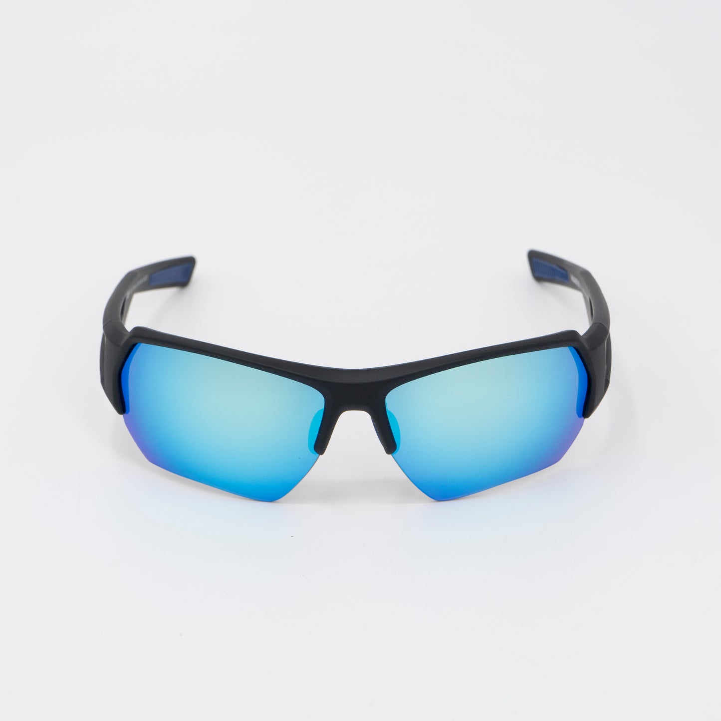 Polarized Sport Sunglasses TR90 Frame Blue Mirror Lenses Purple and Red