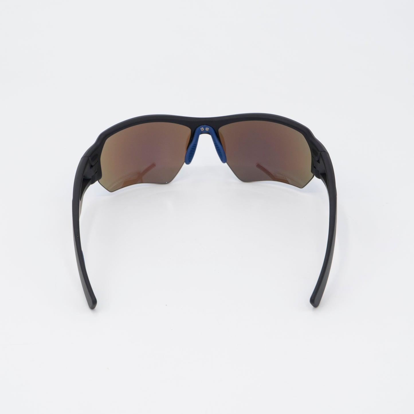 Polarized Sport Sunglasses TR90 Frame Blue Mirror Lenses Purple and Red