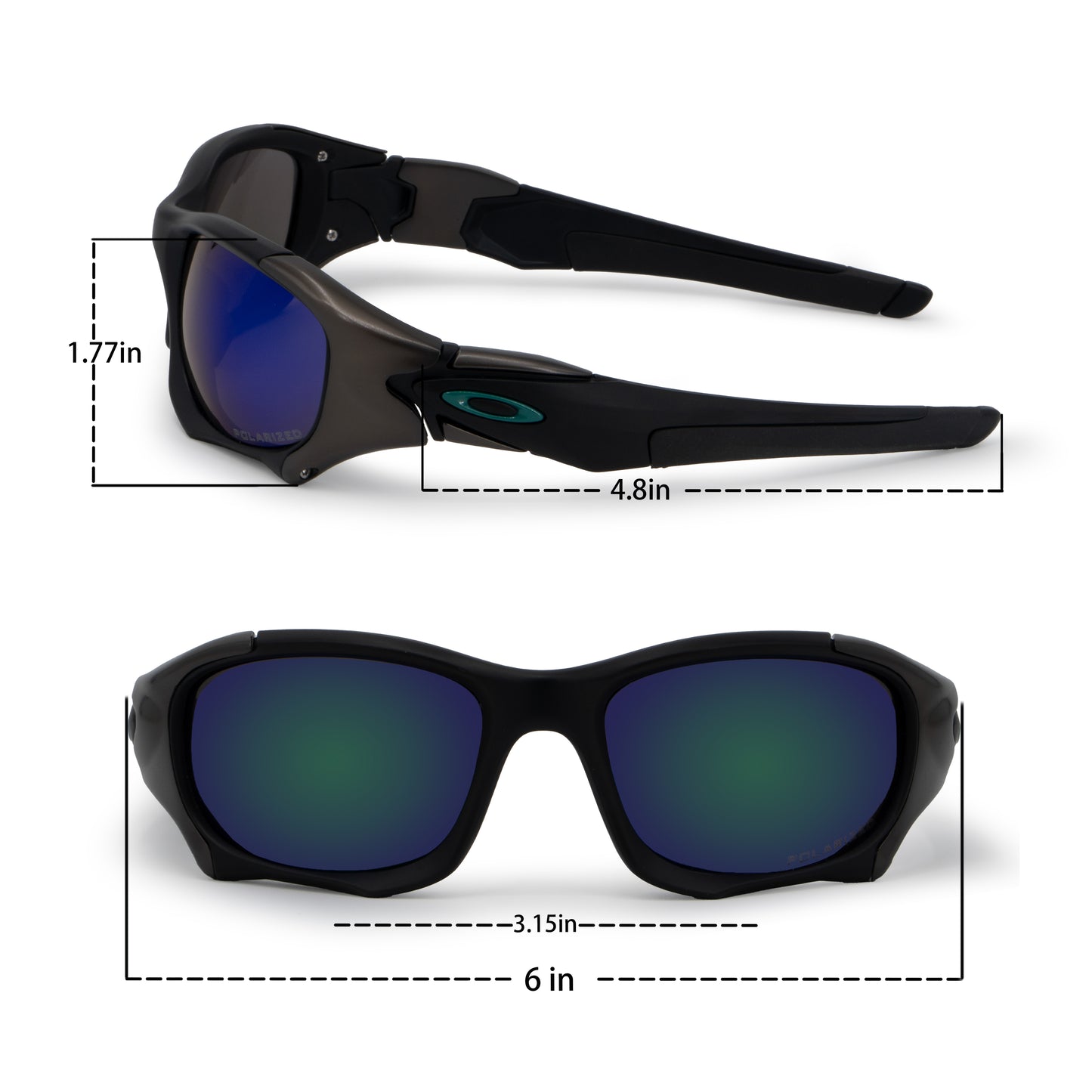 Pit Boss II Wrap-Style Polarized Sunglasses