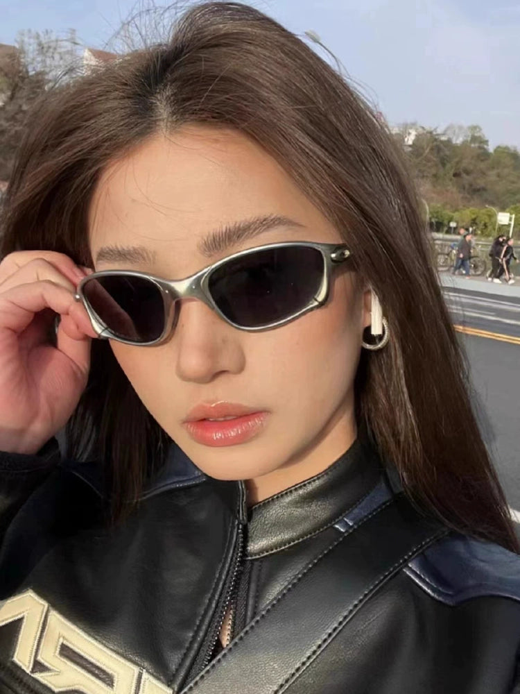Juliet‑Inspired X‑Metal Wrap Polarized Sunglasses UV400