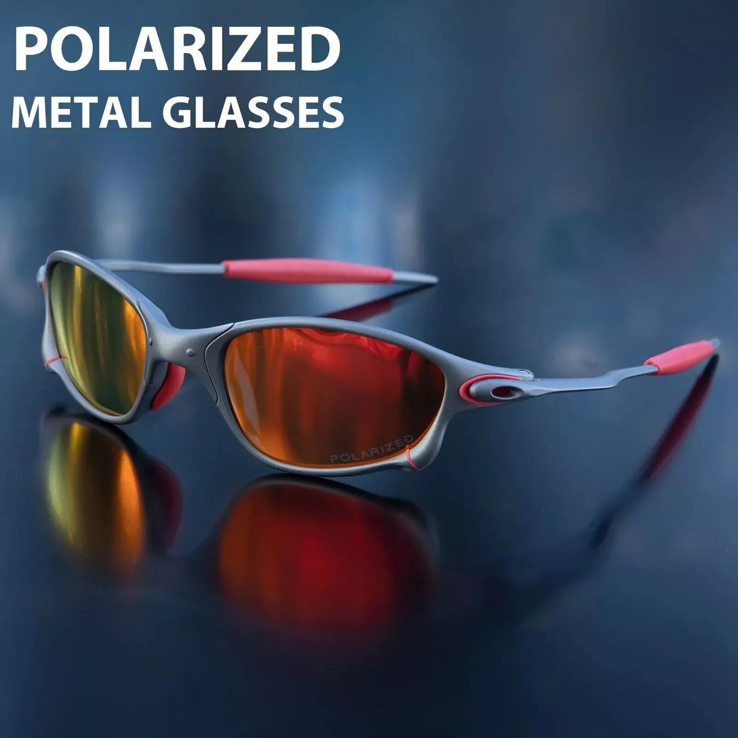 Juliet‑Inspired X‑Metal Wrap Polarized Sunglasses UV400