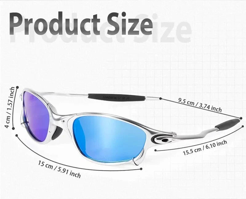 Juliet‑Inspired X‑Metal Wrap Polarized Sunglasses UV400