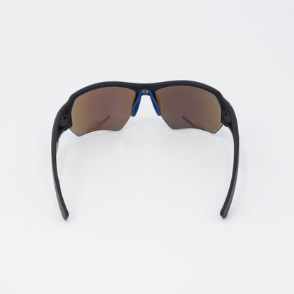 Polarized Sport Sunglasses TR90 Frame Blue Mirror Lenses Purple and Red