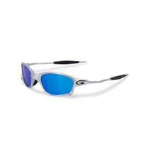 Polished Silver — Ice Blue Mirror (Polarized)