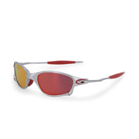 Polished Silver — Fire Red Mirror (Polarized)