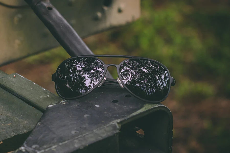 Stealth Black Tactical Polarized Sunglasses – UV400, Impact Resistant | Hodaoglass®
