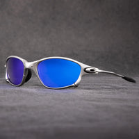 Polished Silver — Ice Blue Mirror (Polarized)